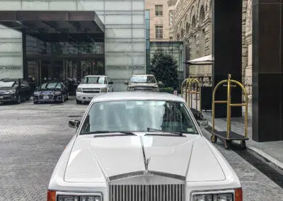 Classic wedding Rolls Royce at Trump Hotel, D.C.