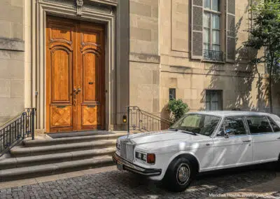 White Rolls Royce at Meridian House, DC